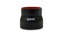 Vibrant Straight Reducer Silicone Hose, 1.00" I.D. x 0.625" I.D. x 4.00" Long - Black  - 19712