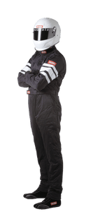 RaceQuip One Piece Multi Layer Fire Suit - Black - XL - 120006