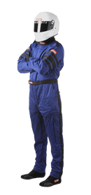 RaceQuip One Piece Multi Layer Fire Suit - Blue - Medium Tall - 120024
