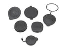 Grimmspeed Subaru Engine Bay Reservoir Cap Set - Black (Set of 6) - 120069