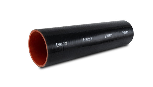 Vibrant Straight Silicone Hose, 1.75" I.D. x 12.00" long - Black  - 27051