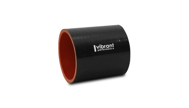 Vibrant Straight Silicone Hose, 2.375" I.D. x 3.00" Long for GT2252/2259/2854 - Gloss Black  - 19815