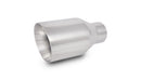 Vibrant 4.00" Outlet O.D. Round Stainless Steel Tip (Double Wall, Angle Cut), 2.25" Inlet I.D.  - 1207