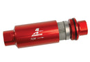 Aeromotive Filter, In-Line, 100 Micron Stainless Mesh Element, ORB-10 Port, Bright-Dip Red, 2" OD - 12304