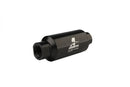 Aeromotive Filter, In-Line, 10 Micron Fabric Element, ORB-10 Port, Bright-Dip Black, 2" OD - 12321