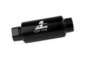 Aeromotive Filter, In-Line, 40 Micron Stainless Mesh Element, ORB-10 Port, Bright-Dip Black, 2" OD - 12330