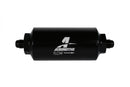 Aeromotive Filter, In-Line, 10 Micron Fabric Element, AN-06 Male, Bright-Dip Black, 2" OD - 12347