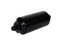 Aeromotive Filter, In-Line, 10 Micron Fabric Element, AN-06 Male, Bright-Dip Black, 2" OD - 12347