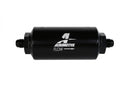 Aeromotive Filter, In-Line, 100 Micron Stainless Mesh Element, AN-06 Male, Bright-Dip Black, 2" OD - 12349