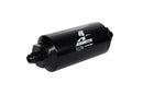 Aeromotive Filter, In-Line, 100 Micron Stainless Mesh Element, AN-06 Male, Bright-Dip Black, 2" OD - 12349