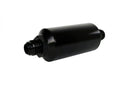 Aeromotive Filter, In-Line, 10 Micron Microglass Element, AN-10 Male, Bright-Dip Black, 2" OD - 12385