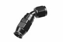 Redhorse Performance -4AN 45 Degree PTFE Reusable Hose End - Black - 1245-04-2