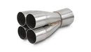 Vibrant Stainless Steel 4-1 Merge Collector, 2.00" Inlet I.D.; Merge O.D. - 3.50"; Outlet O.D. - 4.00" - 10309