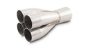 Vibrant Stainless Steel 4-1 Merge Collector, 2.375" Inlet I.D.; Merge O.D. - 3.00"; Outlet O.D. - 3.50" - 10320