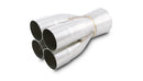 Vibrant Stainless Steel 4-1 Merge Collector, 2.50" Inlet I.D.; Merge O.D. - 3.50"; Outlet O.D. - 4.00" - 10324