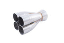 Vibrant Stainless Steel 4-1 Merge Collector, 2.375" Inlet I.D.; Merge O.D. - 3.50"; Outlet O.D. - 4.00" - 10321