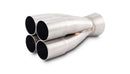 Vibrant Stainless Steel 4-1 Merge Collector, 1.50" Inlet I.D.; Merge O.D. - 2.00"; Outlet O.D. - 2.50" - 10300