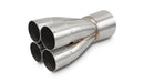 Vibrant Stainless Steel 4-1 Merge Collector, 2.25" Inlet I.D.; Merge O.D. - 3.50"; Outlet O.D. 4.00" - 10316