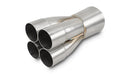 Vibrant Stainless Steel 4-1 Merge Collector, 2.125" Inlet I.D.; Merge O.D. 3.50"; Outlet O.D. 4.00" - 10312