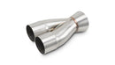 Vibrant Stainless Steel 2-1 Merge Collector, 2.5" Inlet I.D. x 3.5" Outlet O.D., 8.60" Overall Length - 10359