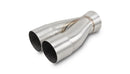 Vibrant Stainless Steel 2-1 Merge Collector, 2.5" Inlet I.D. x 3.00" Outlet O.D., 8.50" Overall Length - 10358