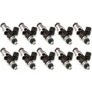 Injector Dynamics 1300cc Injectors - Lamborghini Gallardo 04-13 - 48mm Length - 14mm Grey Top - 14mm Lower O-Ring (Set of 10) - 1300.48.14.14.10