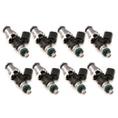 Injector Dynamics 1300cc Injectors - 07+ BMW M3 E90/E92/E93, Hellcat, 07-14 Mustang GT500 - 14mm (Grey) Adaptor Top (Set of 8) - 1300.48.14.14.8