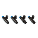 Injector Dynamics 2600cc Injectors - 08-15 Mitsubishi Lancer EVO X 4B11T - 48mm Length - 14mm Top - 14mm Bottom Adapter (Set of 4) - 2600.48.14.14B.4