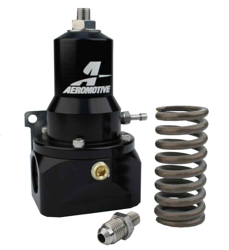 Aeromotive Pro Mod EFI Gear Pump Regulator, 30-120 psi, .500 Valve, 2x AN-10 inlets, AN-10 Bypass - 13132