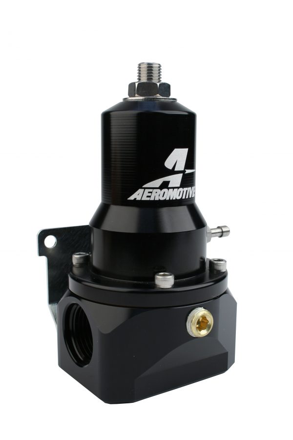 Aeromotive Pro Mod EFI Gear Pump Regulator, 30-120 psi, .500 Valve, 2x AN-10 inlets, AN-10 Bypass - 13132