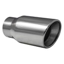 Vibrant 4.00" Outlet O.D. Stainless Steel Tip (Double Wall, Angle Cut), 3.00" Inlet I.D.  - 1343