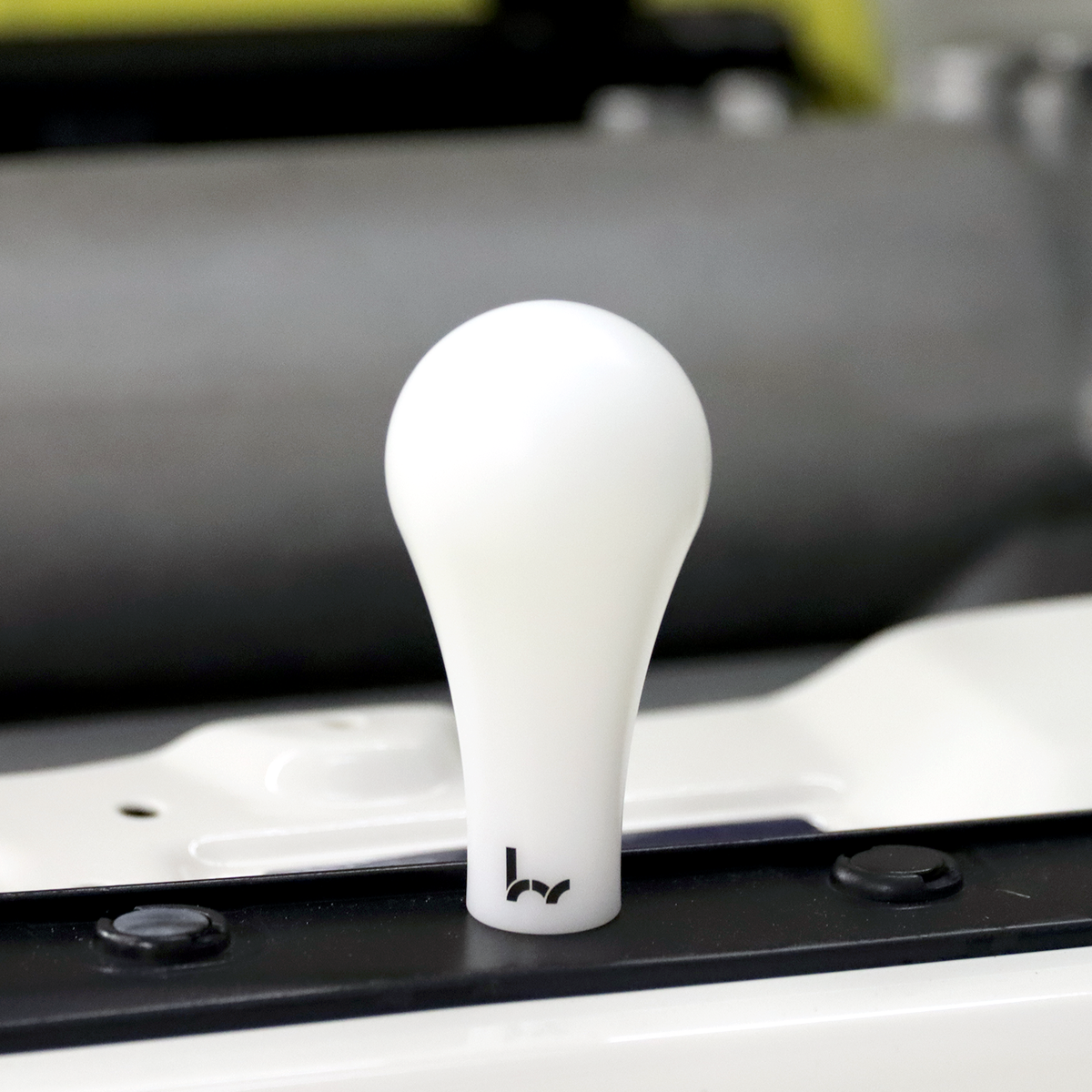 Hybrid Racing 130R Delrin Shift Knob White M10x1.25 - HYB-NOB-02-09