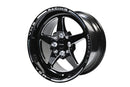 VMS Wheels Star 15x10 4x100/108 +20 Offset Black Milling Finish - VWST085