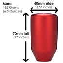 Acuity Instruments ESCO-T6 Shift Knob - Satin Red - M10x1.5 Honda - 1886-T6R