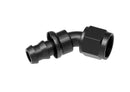 Redhorse Performance -4AN 45 Degree Push Lock Hose End - Black - 2045-04-2
