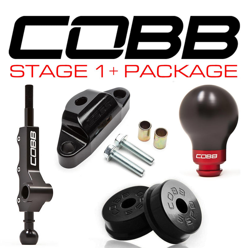 Cobb Tuning  Subaru 02-07 WRX 5MT Stage 1+ Drivetrain Package w/ Tall Shifter (Black) - 212X11P-BK