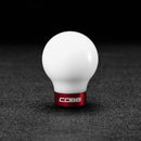 Cobb Tuning  Subaru 6spd Shift Knob - White Knob w/ Race Red - 213350-W-RD