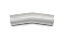 Vibrant 15 Degree Stainless Steel Mandrel Bend Piping, 2.25" O.D.  - 13128