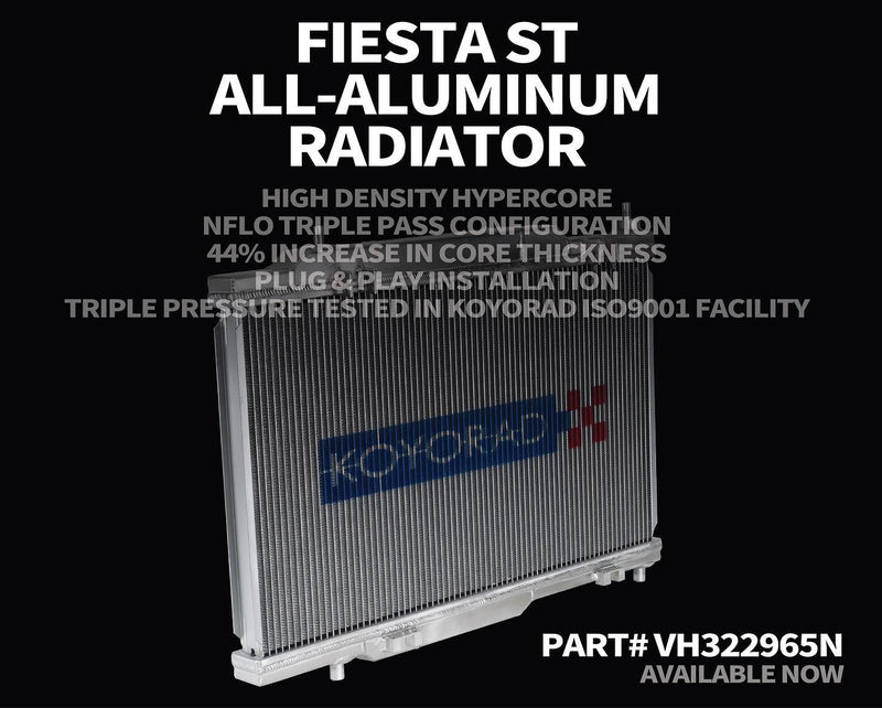 Koyo Radiator - 14-19 Ford Fiesta ST 36mm Hyper Core + NFLO Triple Pass - VH322965N