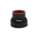 Vibrant Straight Reducer Silicone Hose, 1.00" I.D. x 1.25" I.D. x 3.00" long - Black  - 2920