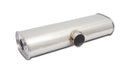 Vibrant Transverse Oval Universal Muffler, 2.50" Single I.D. x 2.25" Dual I.D.  - 10633