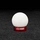 Cobb Tuning  15-22 Ford Mustang Ecoboost Shift Knob - White Knob w/ Race Red - 2M1350-W-RD