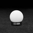 Cobb Tuning  15-22 Ford Mustang Ecoboost Shift Knob - White Knob w/ Stealth Black - 2M1350-W-BK