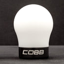 Cobb Tuning  Volkswagen Golf MK7, GTI MK6/MK7/MK7.5, Golf R MK7 Knob - White Knob w/ Stealth Black - 2V1350-W-BK