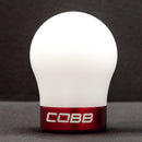 Cobb Tuning  Volkswagen Golf MK7, GTI MK6/MK7/MK7.5, Golf R MK7 Knob - White Knob w/ Race Red - 2V1350-W-RD
