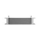 Mishimoto Universal 10-Row Oil Cooler, -8AN, Silver - MMOC-10-8SL