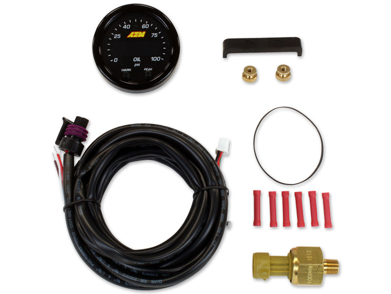 AEM X-Series 0-100 PSI Oil Pressure Display Gauge - 30-0301