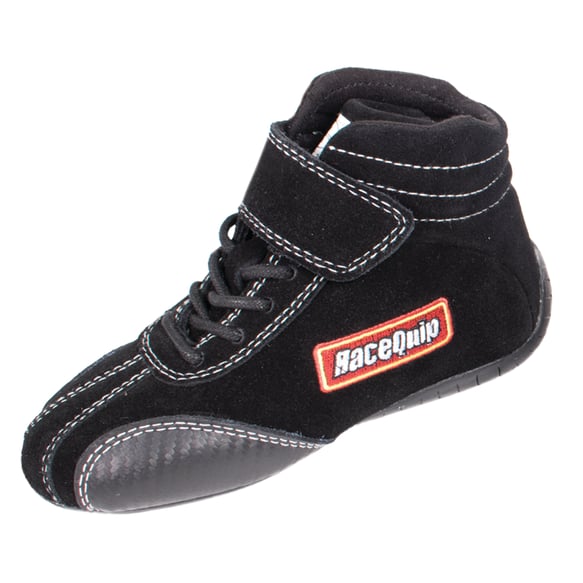 RaceQuip Euro Carbon-L Series Race Shoes - Black - 12 Youth - 30400912