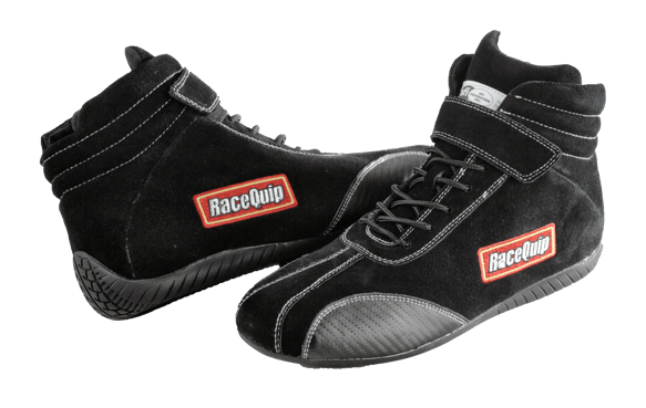 RaceQuip Euro Carbon-L Series Race Shoes - Black - 6.5 US Mens (Womens 8.5) - 30500065