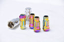 Muteki SR48 Lug Nuts Lock Set Open End - Chrome Neon